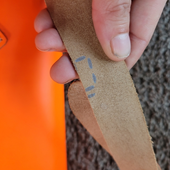 The Leather Satchel Co satchel with Crossbody Straps in Neon Orange - Picture 7 of 16